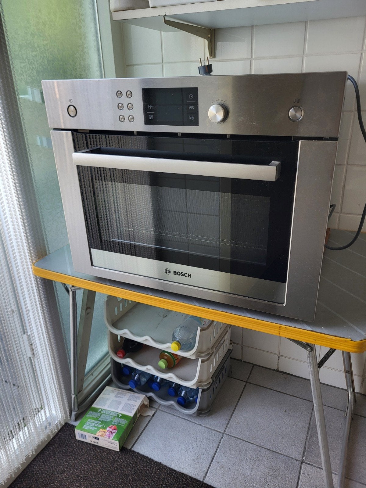 Bosch HMT35M653 inbouwmagnetron, Ophalen, 45 tot 50 cm, Gebruikt, Oven