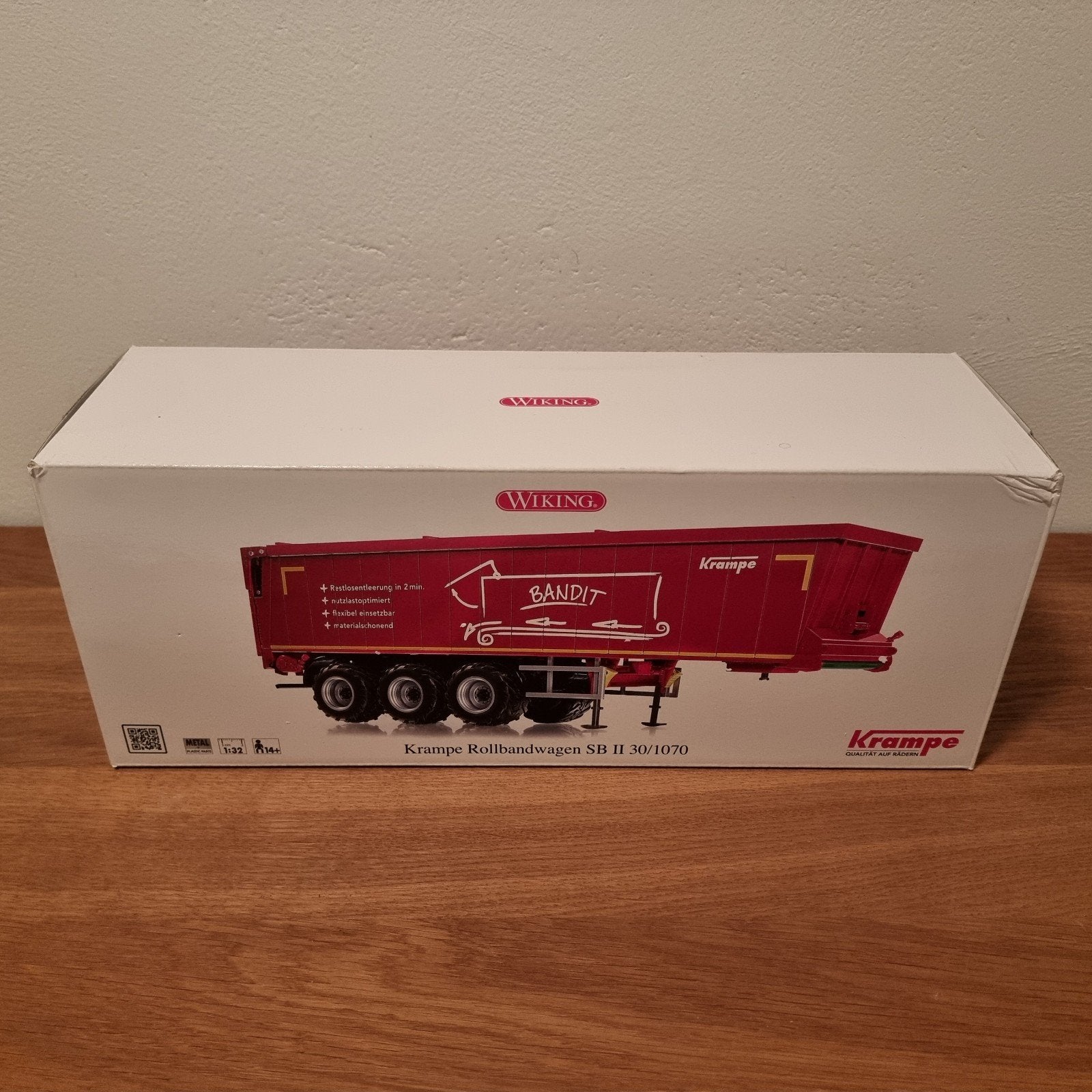 Krampe Rollbandwagen Rood Wiking, Ophalen of Verzenden, Nieuw, Tractor of Landbouw, Overige merken