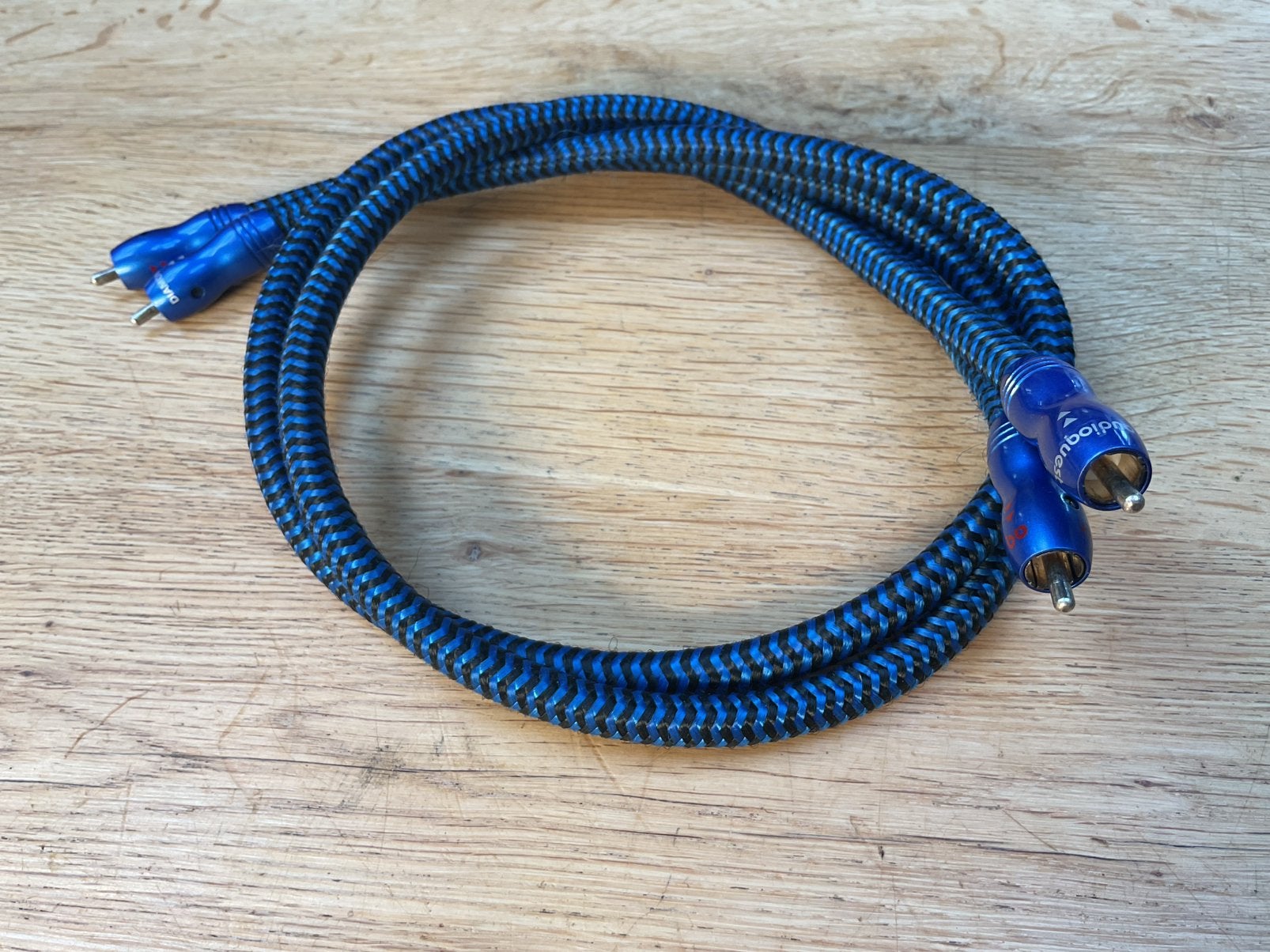 AudioQuest Diamondback stereo rca interlink 80cm (2 sets), Ophalen of Verzenden, Gebruikt, Minder dan 2 meter, Interlink-kabel