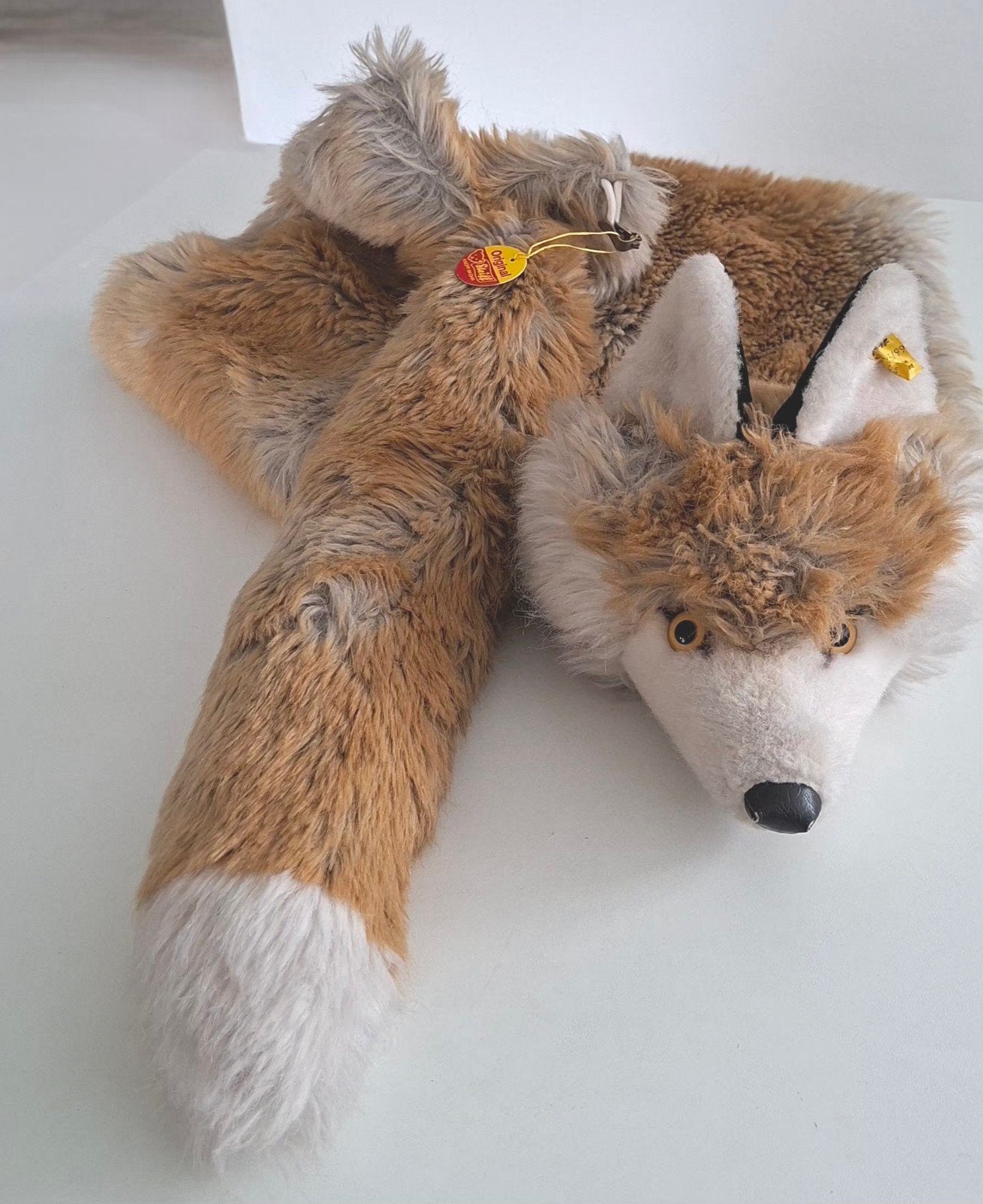 VINTAGE ORIGINELE STAAT VERZAMELOBJECT STEIFF FUZZY VOS IN, Ophalen, Zo goed als nieuw, Overige typen, Groot (groter dan 80 cm)