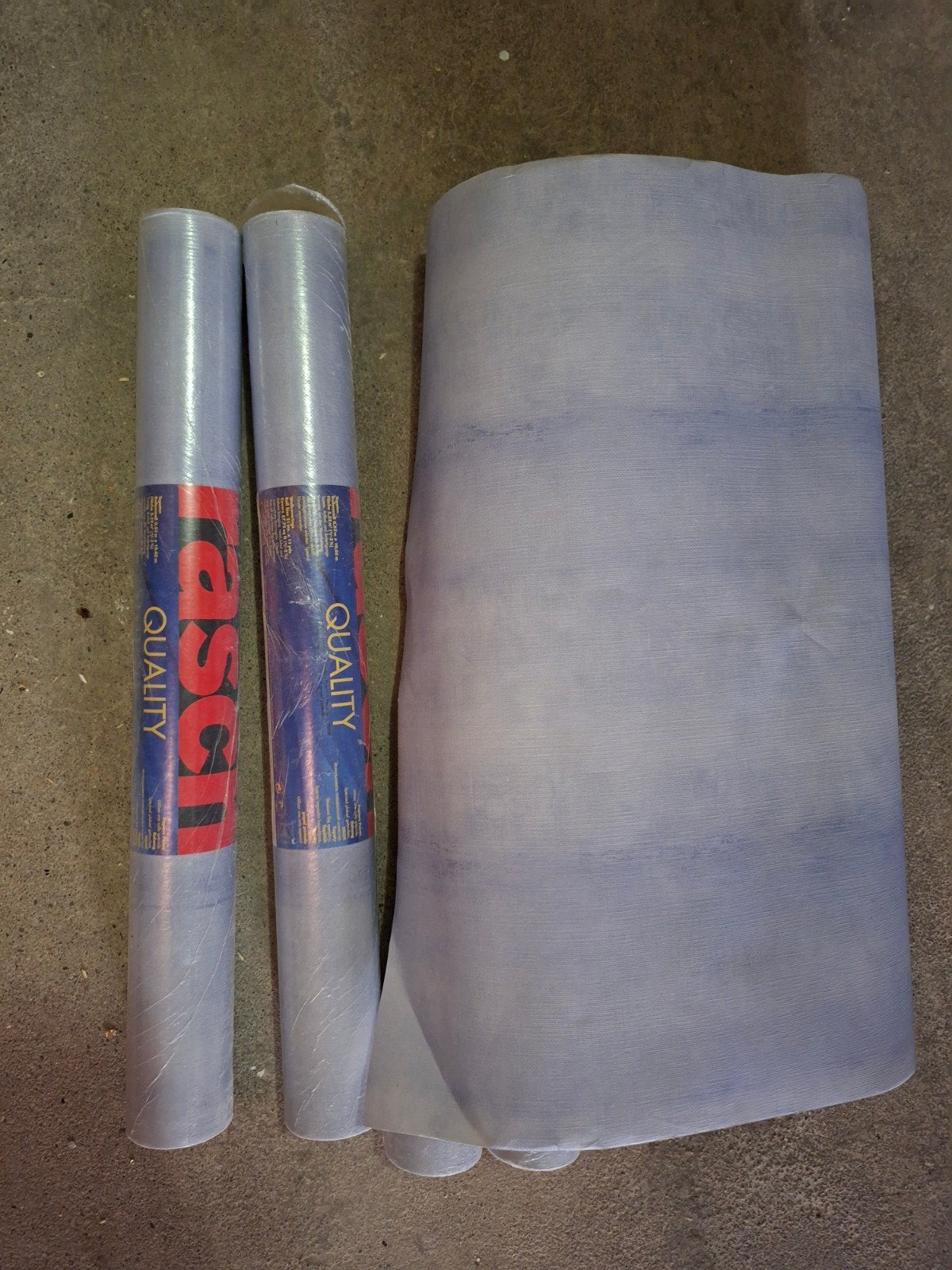Rasch Vliesbehang - 5 rollen- Blauw gestreept, Huis en Inrichting, Modern, Ophalen of Verzenden, Wandbekleding, 10 tot 25 m²