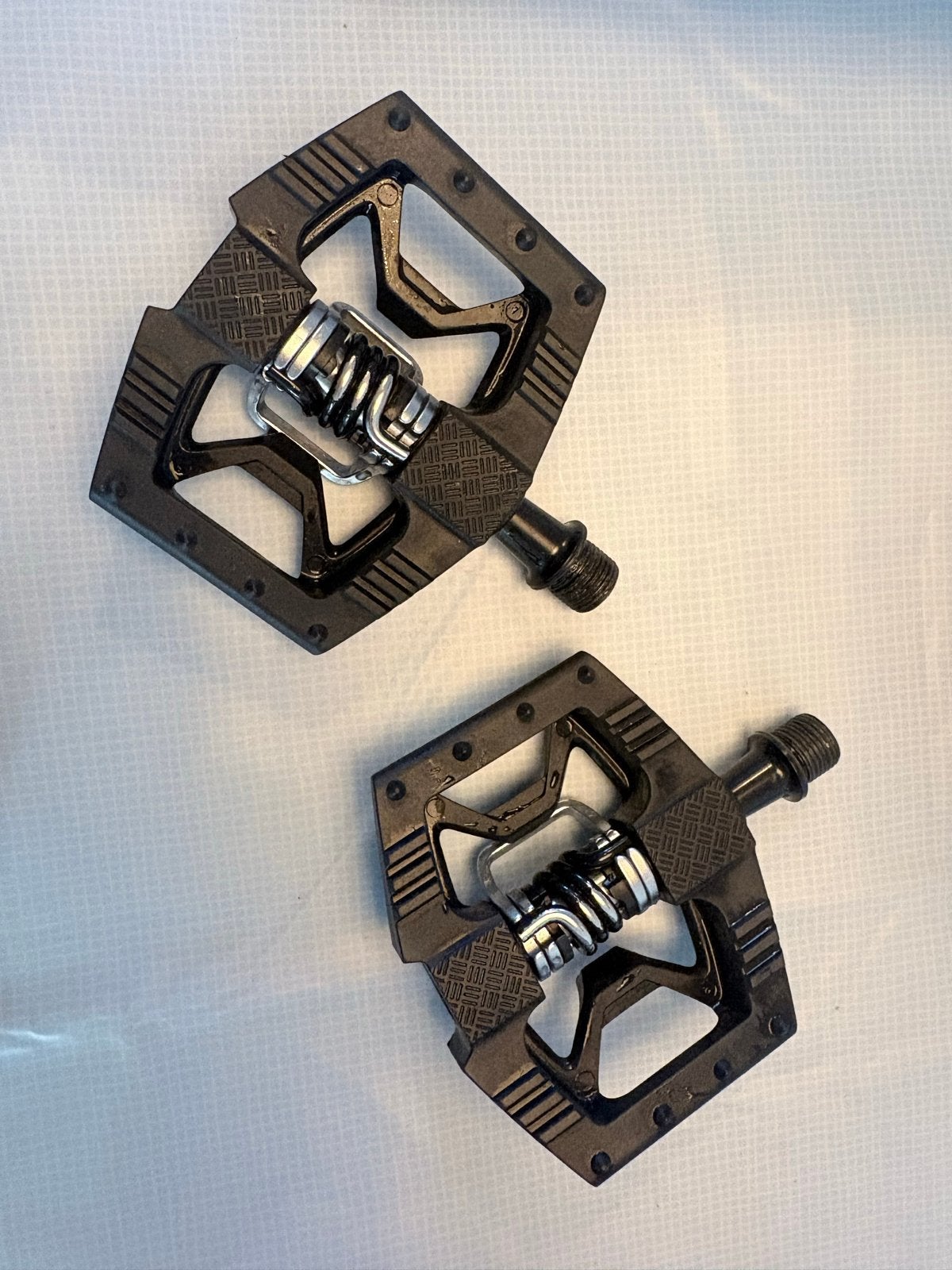 Crankbrothers double shot 1 pedelen, Crankstel of Pedalen, Gebruikt, Ophalen of Verzenden, Aluminium