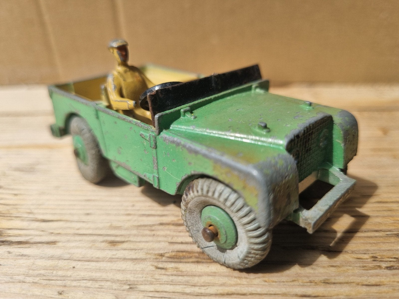 Vintage Dinky Toys Land Rover met Bestuurder, Verzamelen, Ophalen of Verzenden, Gebruikt