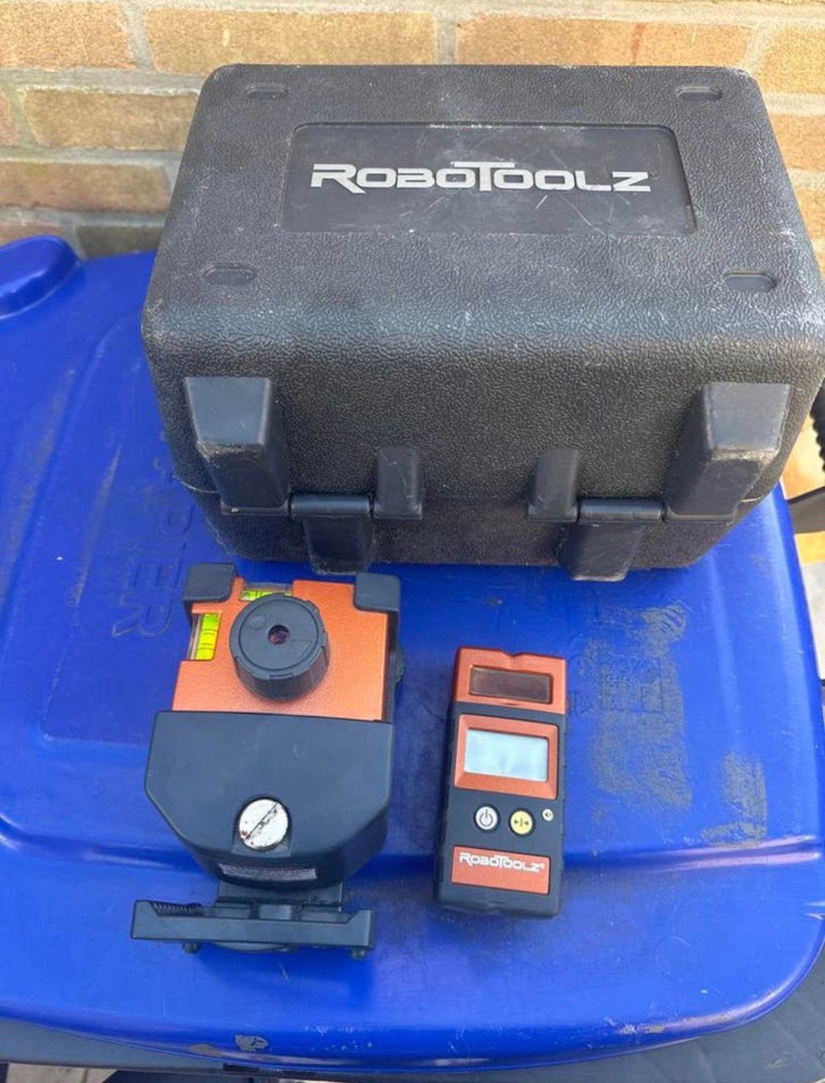 Robo toolz rt-3620-2 roterende laser, Doe-het-zelf en Verbouw, Meetapparatuur, Ophalen of Verzenden, Zo goed als nieuw, Overige meters