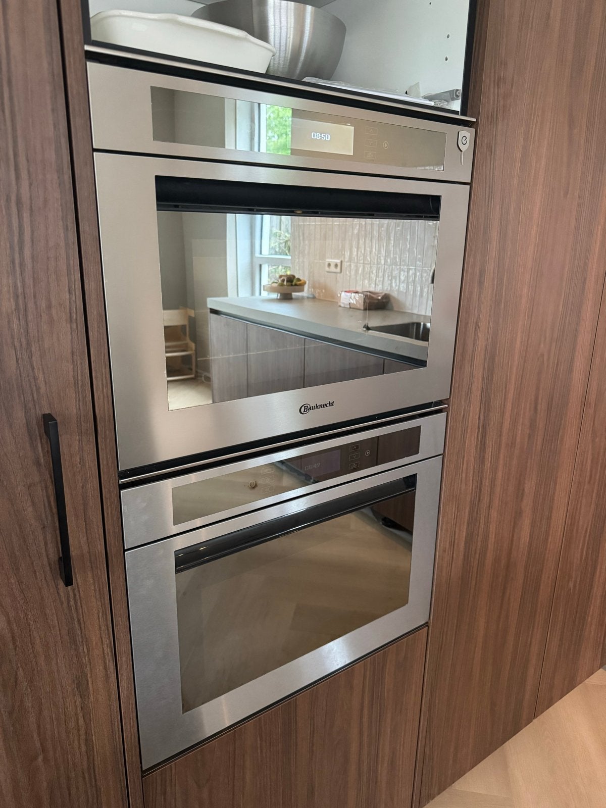 Bauknecht combi stoomoven,combimagnetron | Set | Zeer netjes, Ophalen, 45 tot 50 cm, Bauknecht, Hete lucht