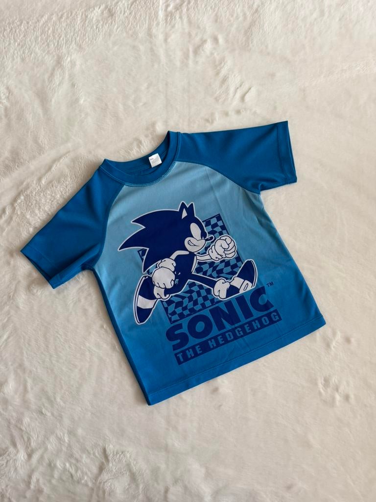 Sonic shirt maat 98/104 h&m jongenskleding, Ophalen of Verzenden, Zo goed als nieuw, Jongen, Shirt of Longsleeve