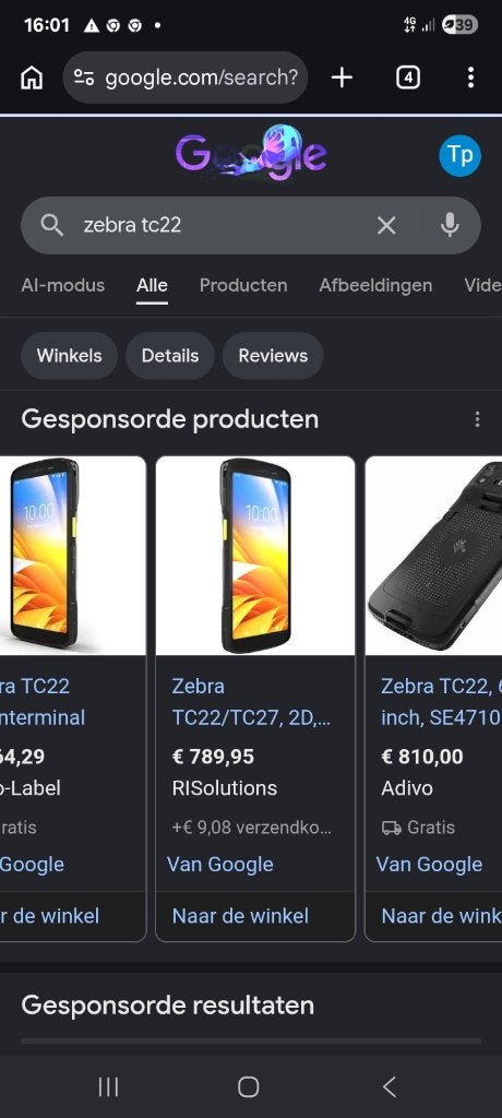 Zebra tc22, Computers en Software, Scanners, Ophalen of Verzenden, Nieuw