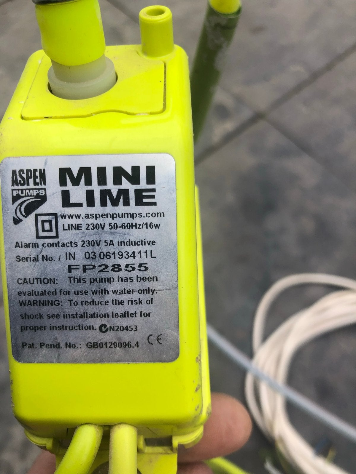 Aspen Mini Lime Condenswaterpomp, Ophalen, Gebruikt, Elektrisch, Overige typen