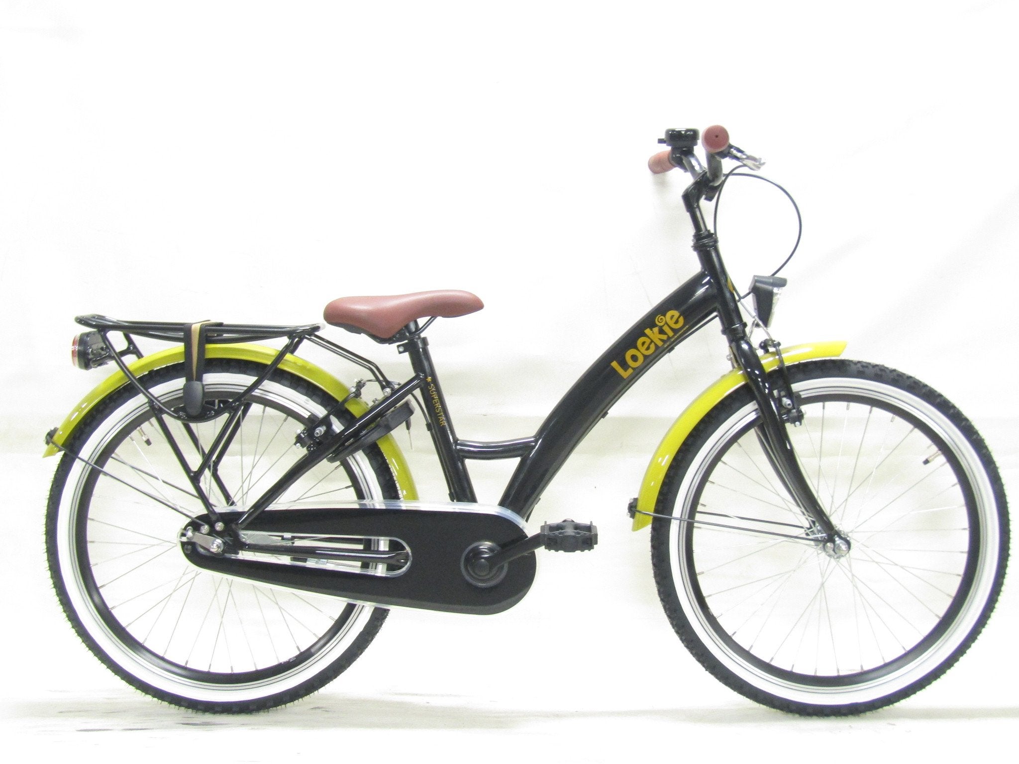 Loekie Superstar 22 zwart meisjes 34cm 22inch, Fietsen en Brommers, Fietsen | Meisjes, Nieuw, Loekie, Versnellingen