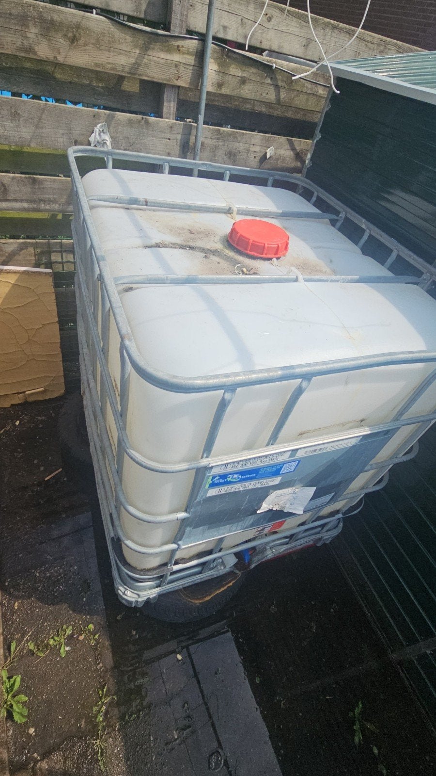 IBC Watertank 1000 liter met kraan, Ophalen