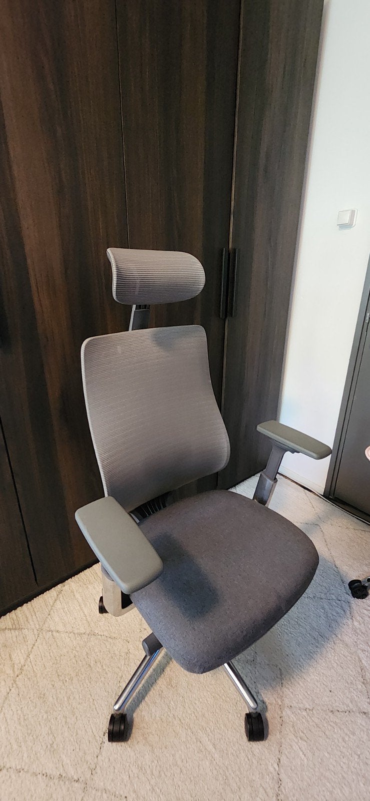 COLAMY Atlas – Ergonomische Bureaustoel, Ophalen, Gebruikt, Grijs, Bureaustoel