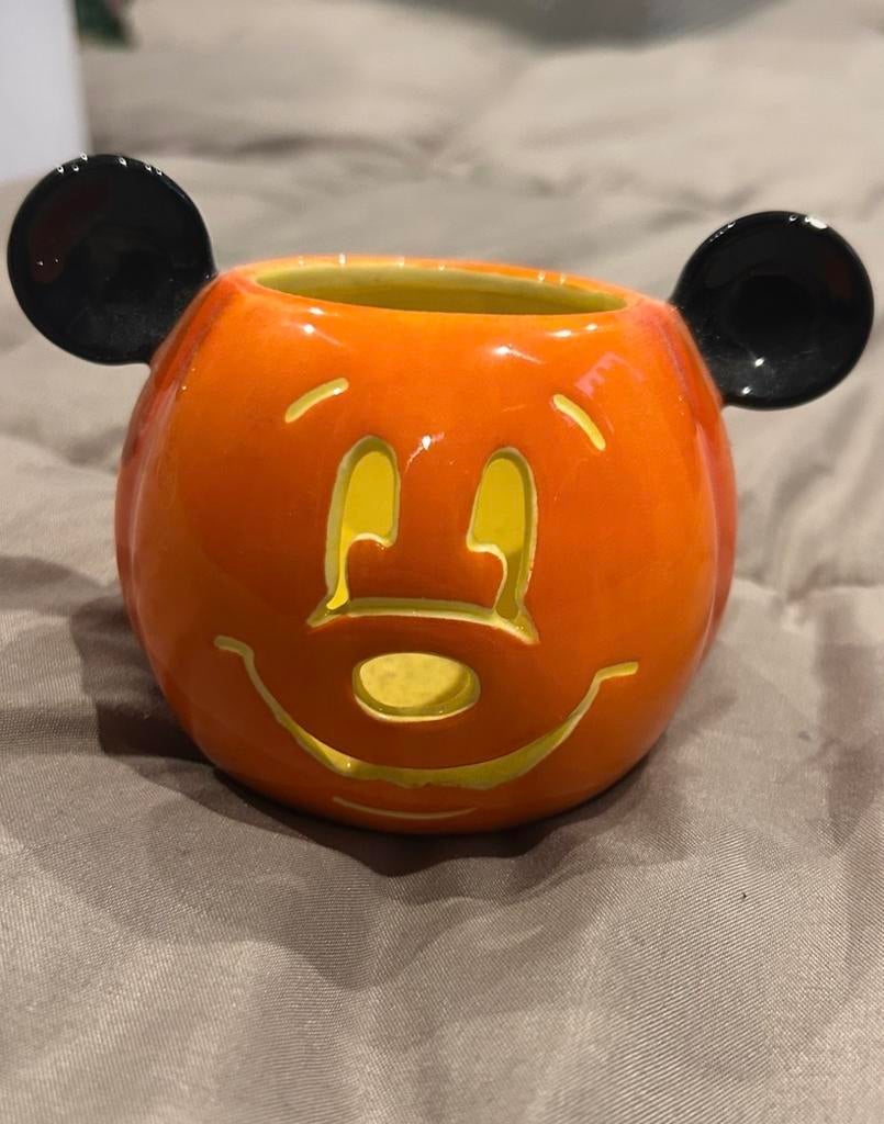 Halloween Mickey Waxinelichthouder Disneyland, Ophalen of Verzenden, Mickey Mouse, Gebruikt