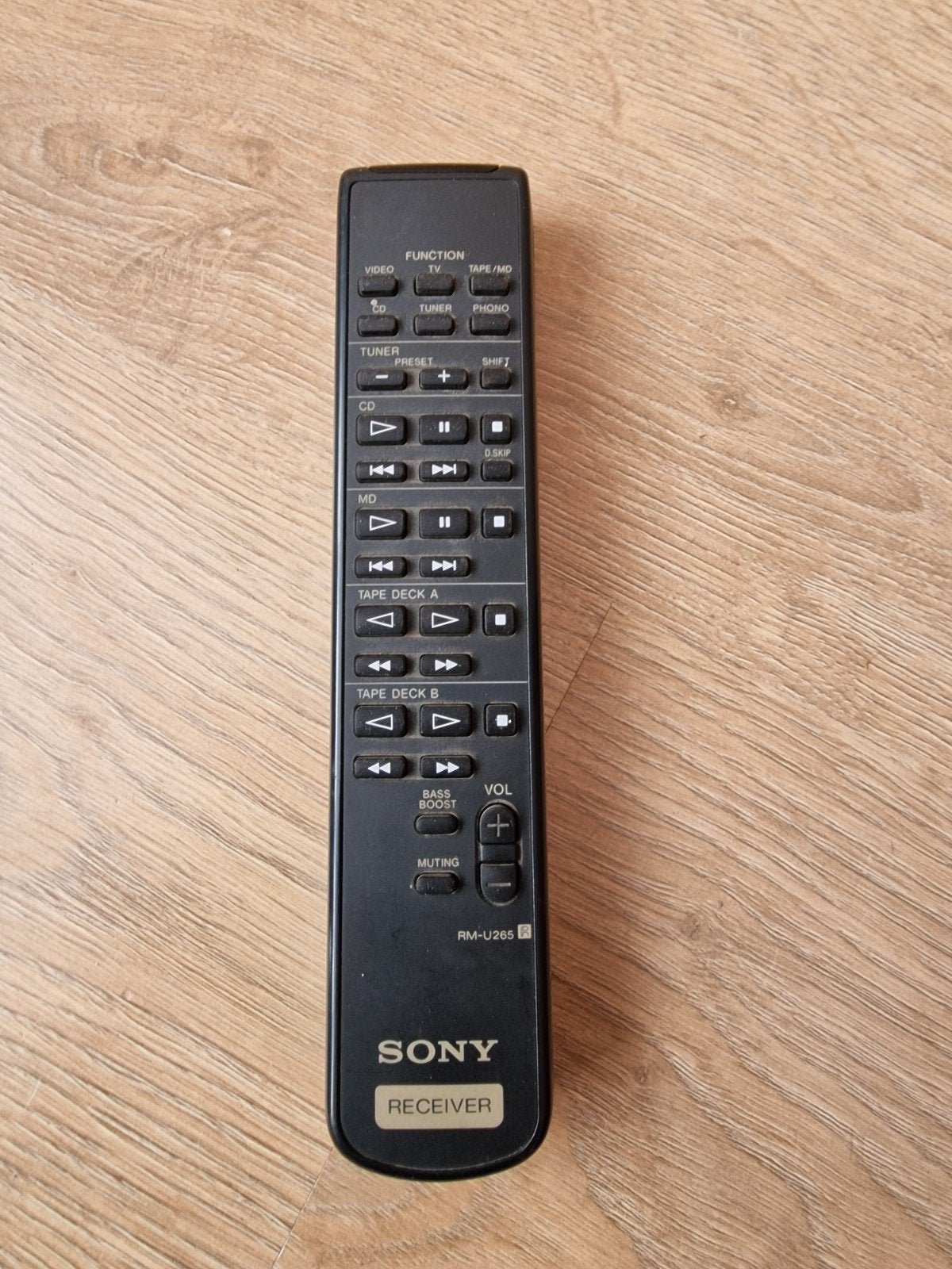 Sony RM-U265 Afstandsbediening voor Receiver, Ophalen of Verzenden, Gebruikt, Origineel, Receiver of Versterker