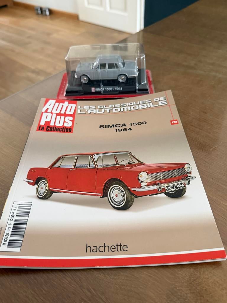 Simca 1500 1964 modelauto met tijdschrift, Ophalen of Verzenden, Nieuw, Auto, Overige merken