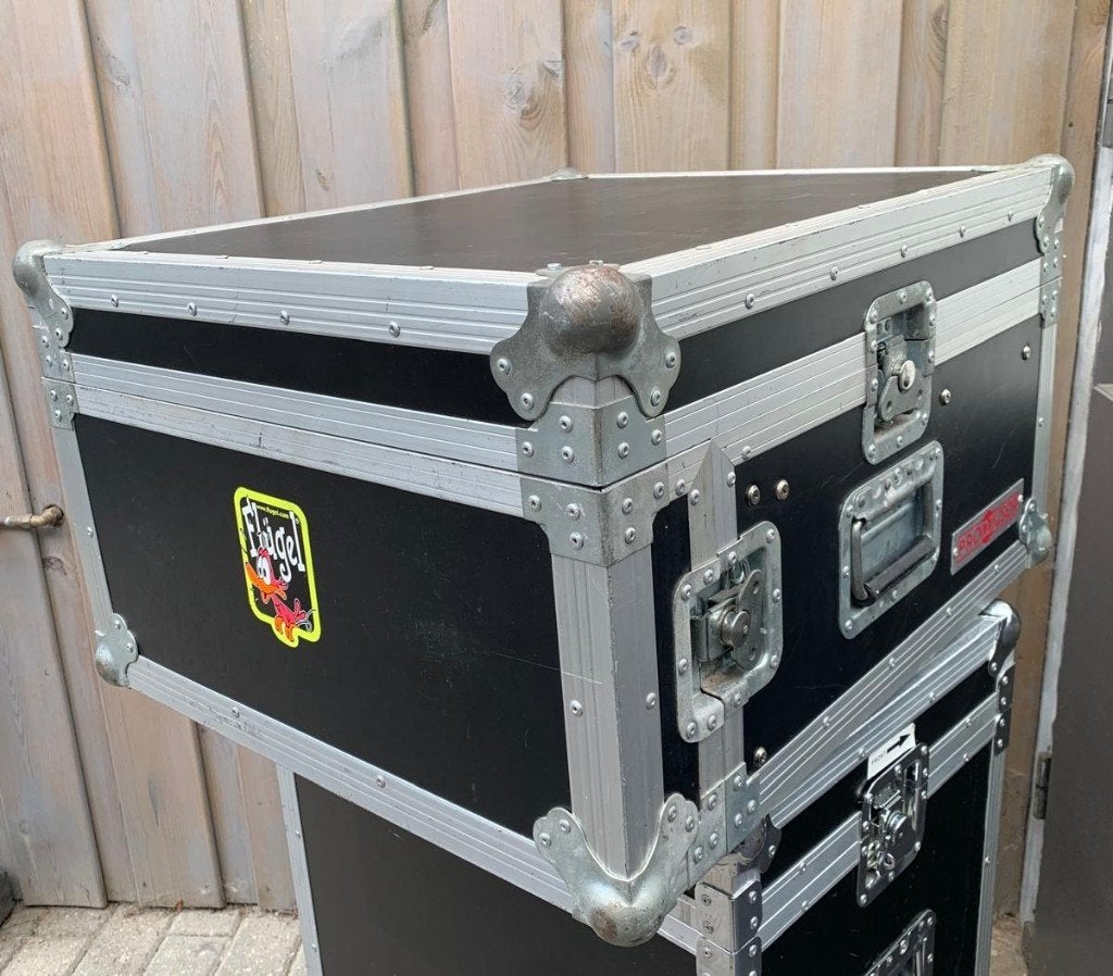 Aangeboden 19 inch flightcase 10/4 HE combi-rack, Ophalen, Gebruikt, Overige instrumenten, Flightcase