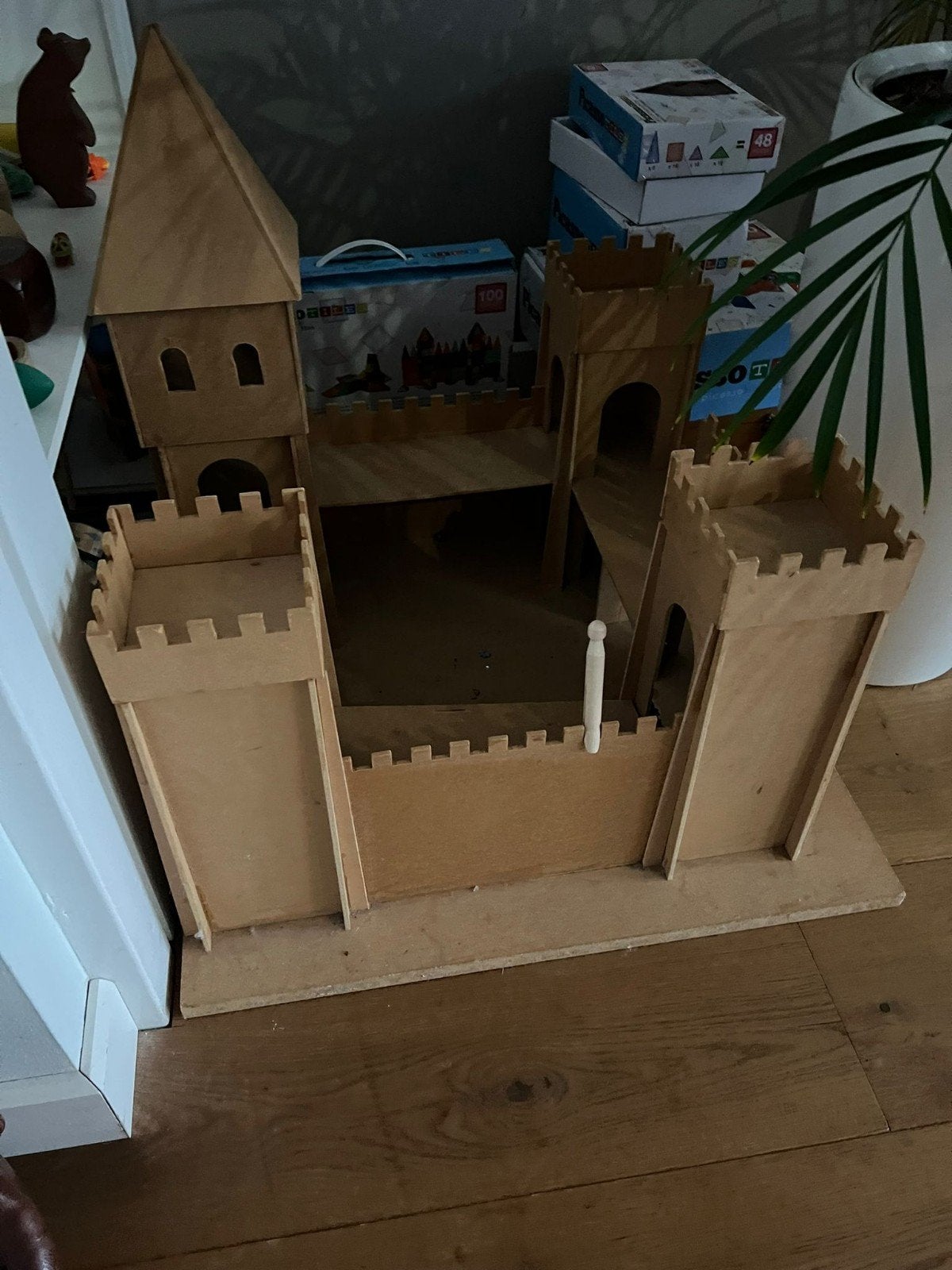 Kasteel van hout, Ophalen, Hout