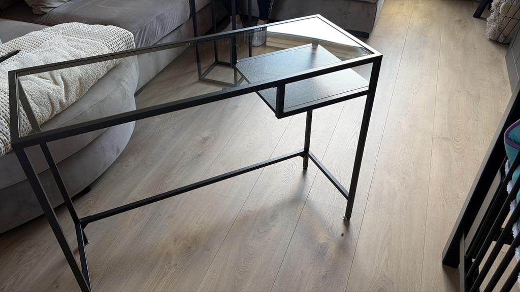 Sidetables met glasplaat, Ophalen, Zo goed als nieuw, 25 tot 50 cm, Rechthoekig