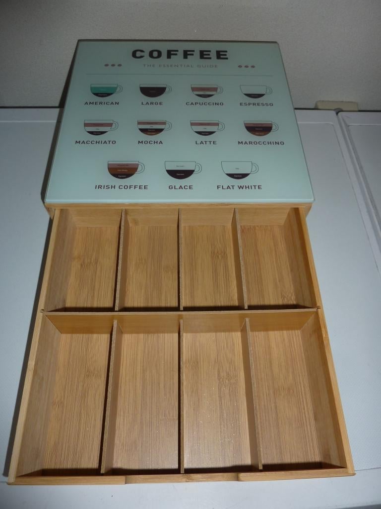 Bamboe koffie bewaardoos., Ophalen of Verzenden, Overige materialen, Overige merken, Overige typen