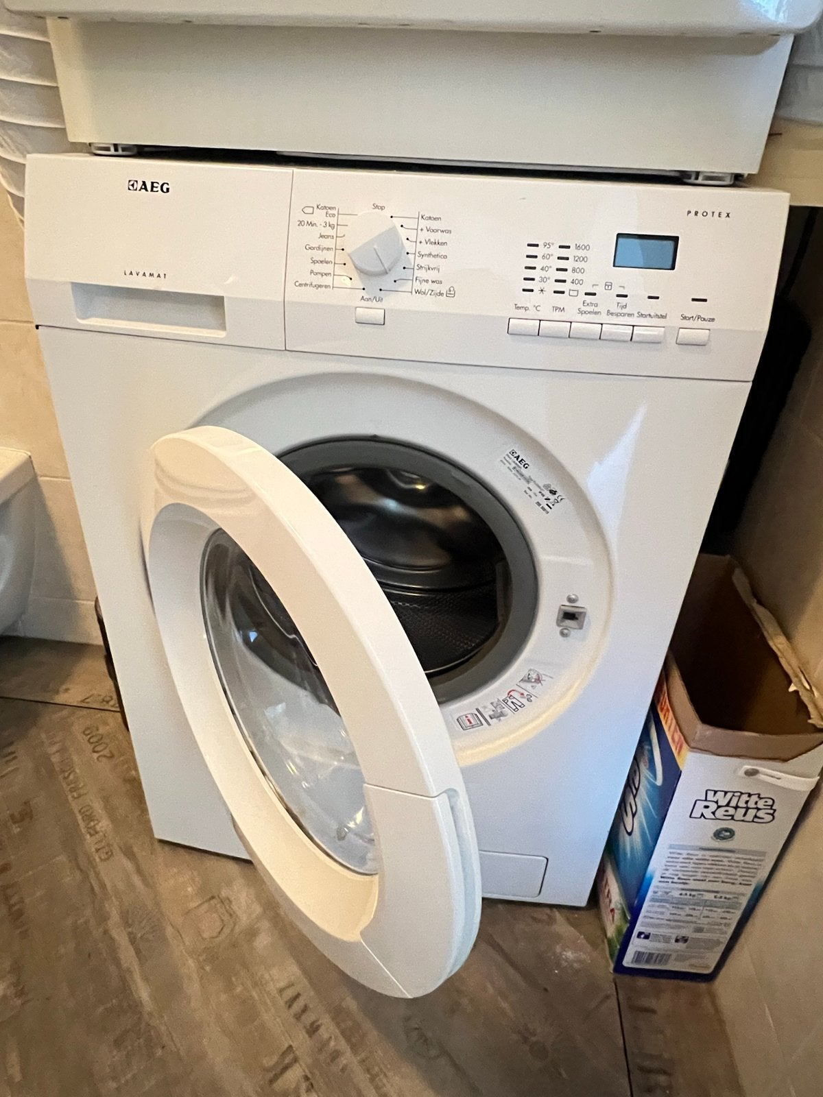 AEG L60660FL Wasmachine, Witgoed en Apparatuur, Ophalen, Zo goed als nieuw, Voorlader, Kort programma