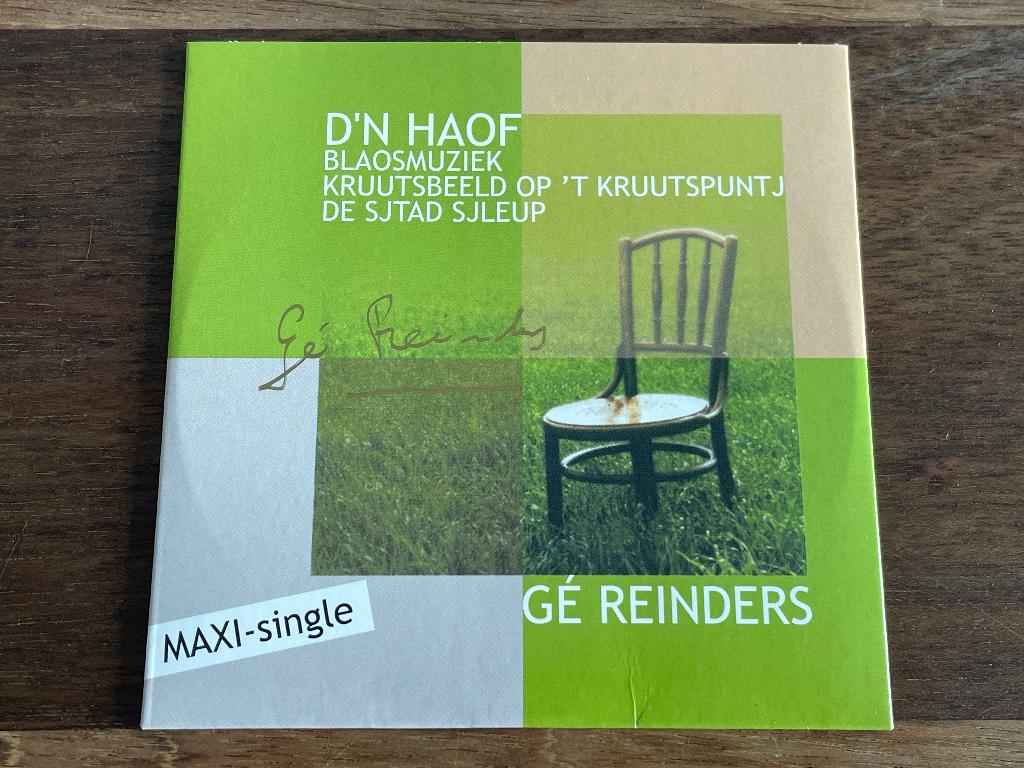 Cd Single Ge Reinders Dn Hoaf Bloasmuziek GESIGNEERD NIEUW, Maxi-single, Ophalen of Verzenden, 1 single, Nieuw in verpakking