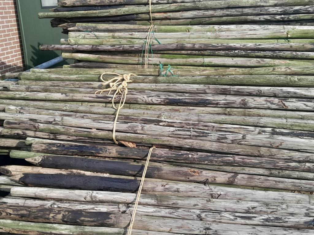 Palen 3 meter. Afrastering,, Tuin en Terras, Ophalen of Verzenden, 250 cm of meer, Palen