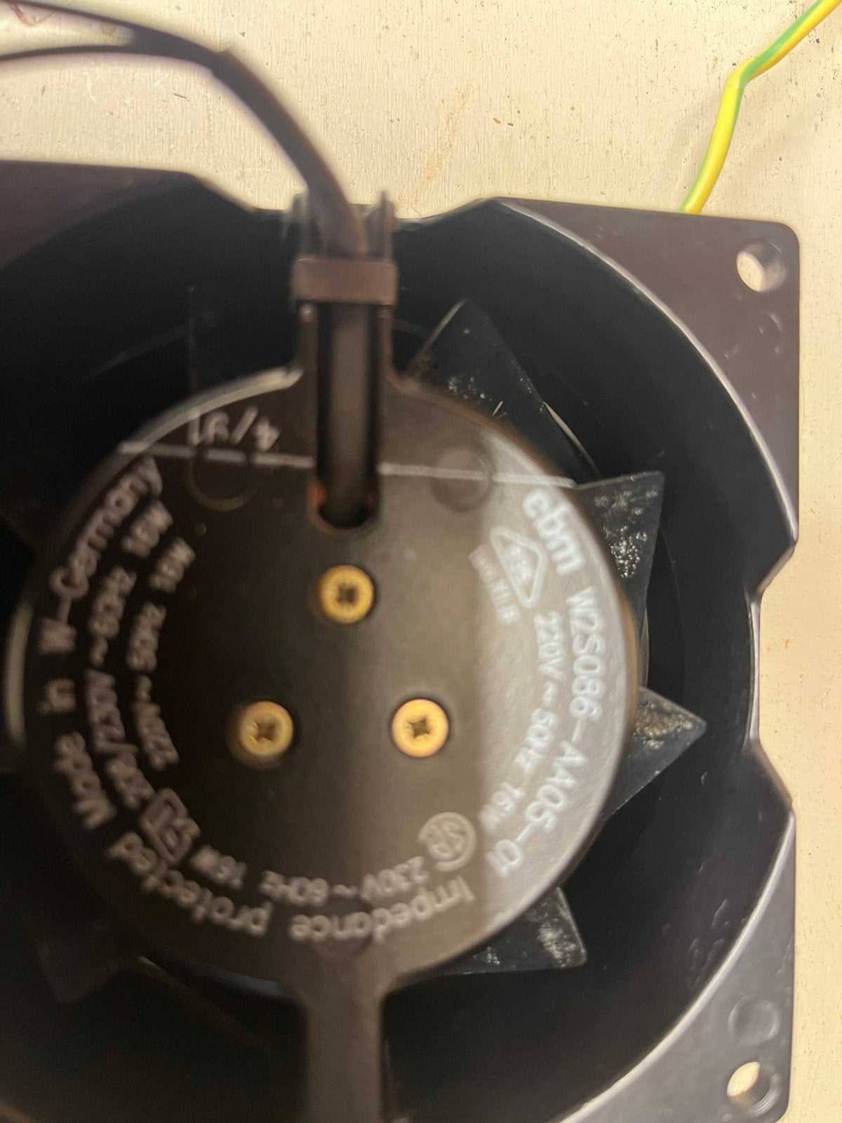 2x ventilator inbouw EBM 220v, Ophalen, Zo goed als nieuw, Overige