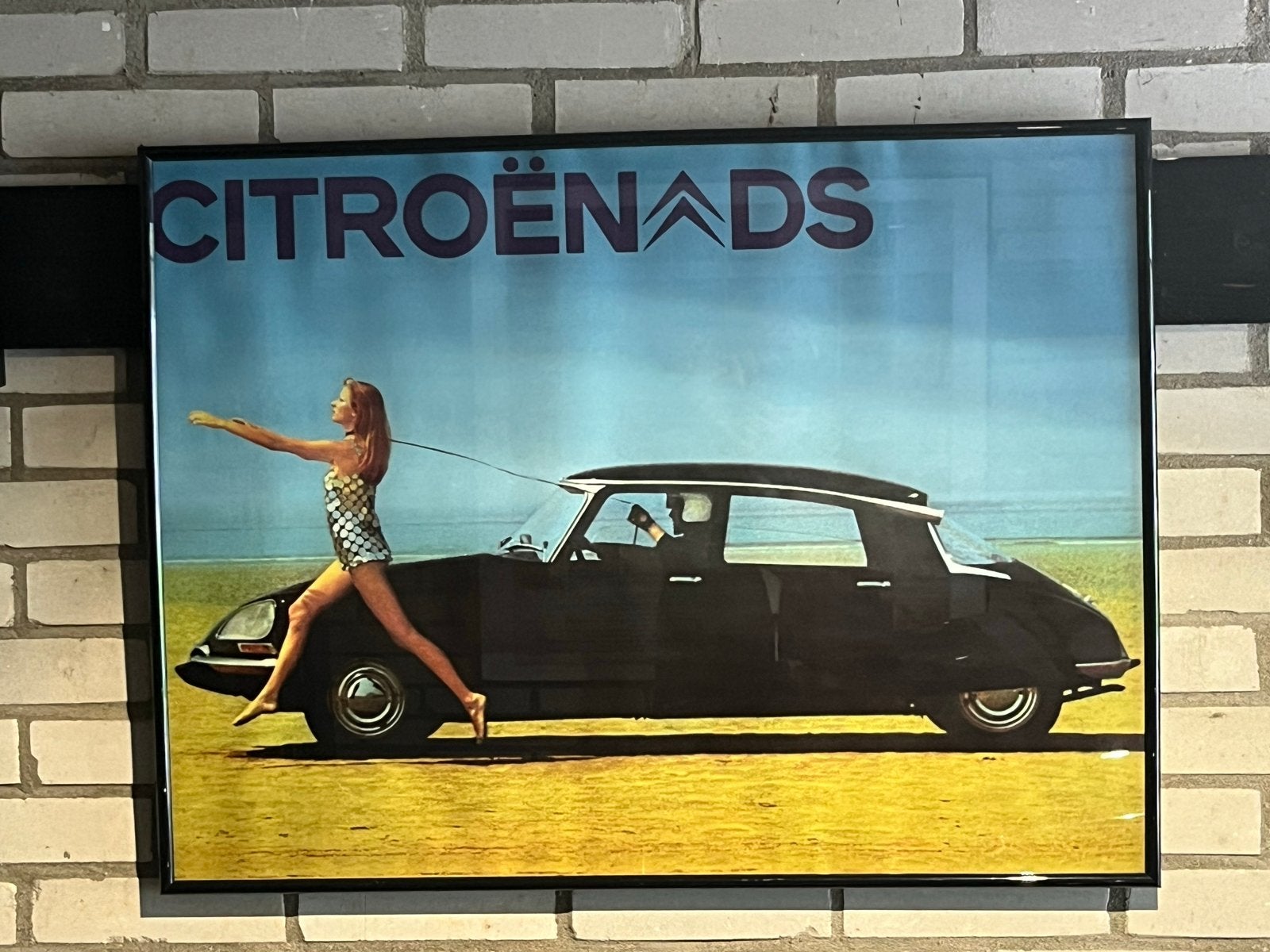 Zeldzame Citroën DS affiche - Italiaanse reclame, Ophalen, Zo goed als nieuw