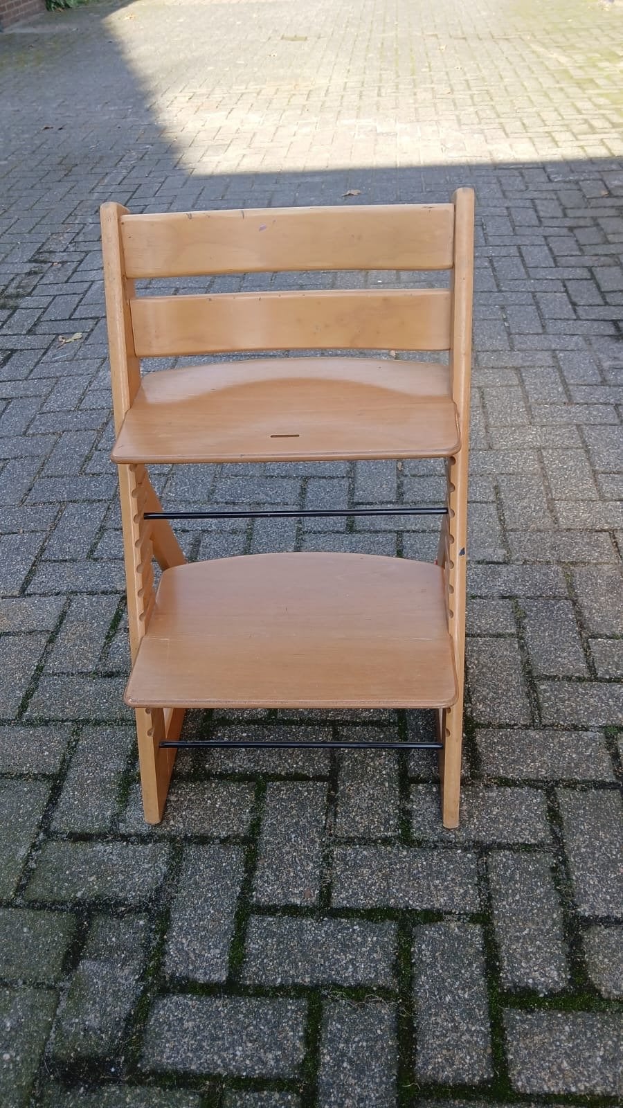 Stokke Tripp Trapp meegroeistoel - Houten kinderstoel, Ophalen, Gebruikt, Meegroeistoel, Aanschuifbaar
