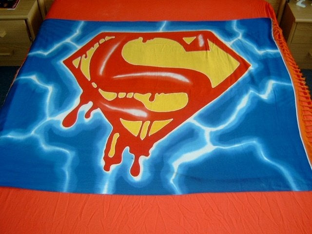 Batik doek Superman logo, Ophalen of Verzenden, Nieuw, Rechthoek
