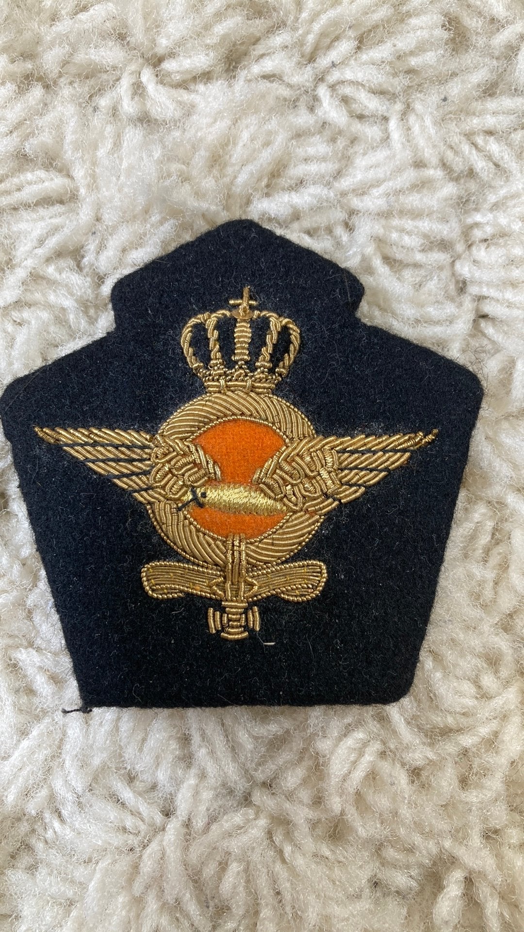 Koninklijke Luchtmacht petembleem, Ophalen of Verzenden, Luchtmacht, Nederland, Embleem of Badge