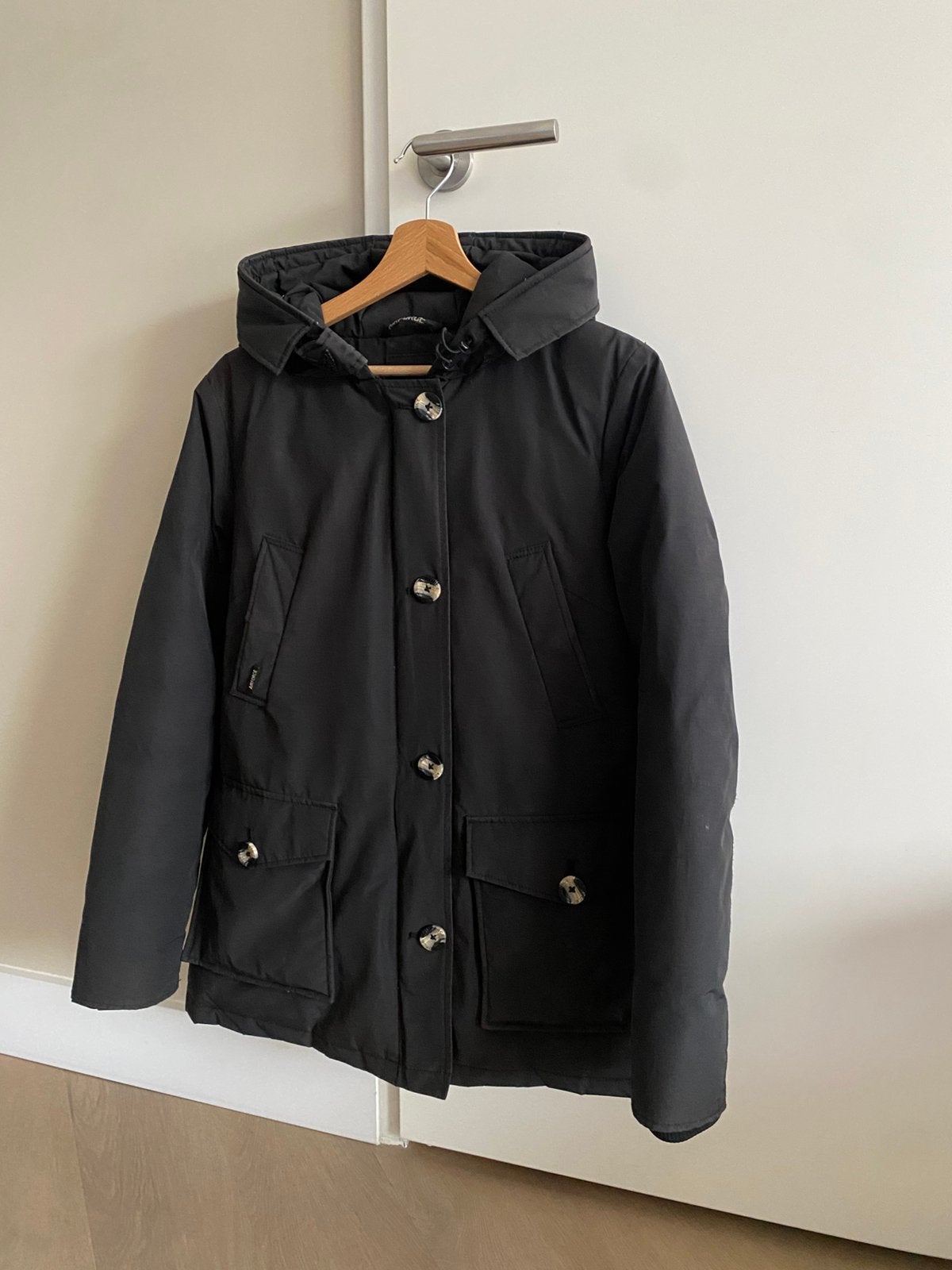 Airforce parka winterjas zwart jas dames maat m, Ophalen of Verzenden, Zo goed als nieuw, Zwart