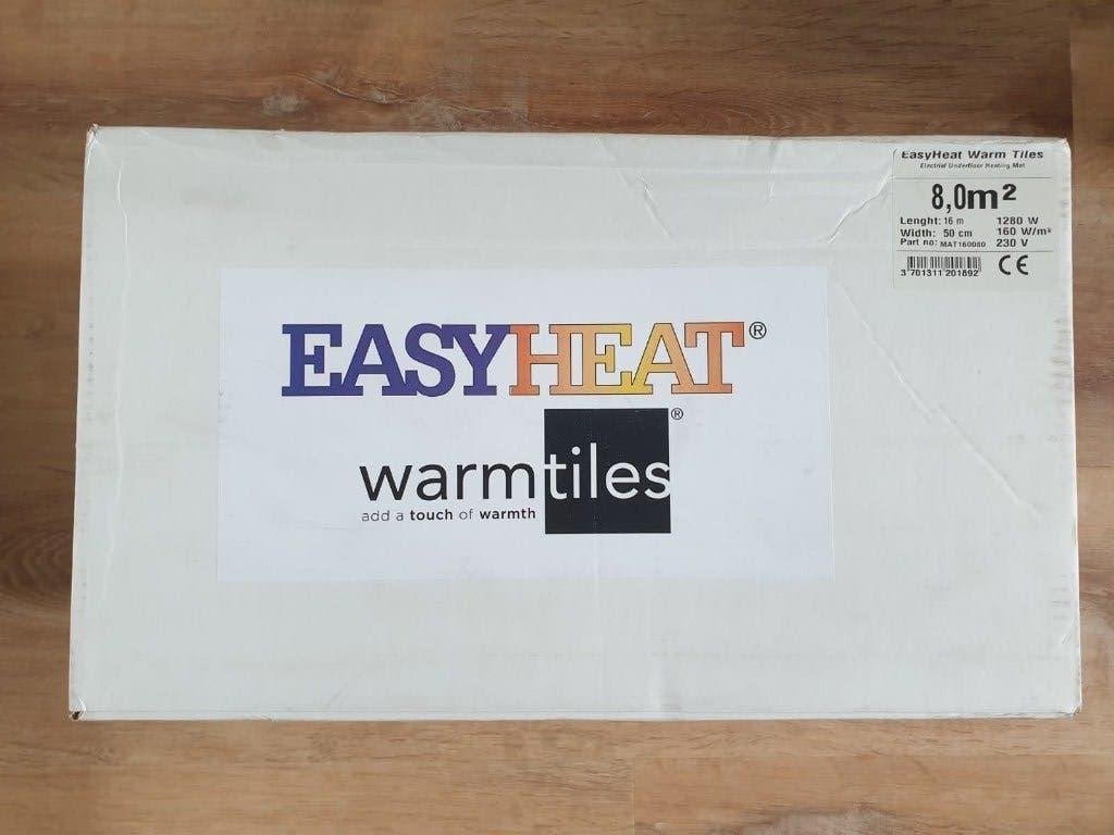 Easyheat elektrische vloerverwarming 8m2 + evt. thermostaat, Ophalen of Verzenden, Nieuw