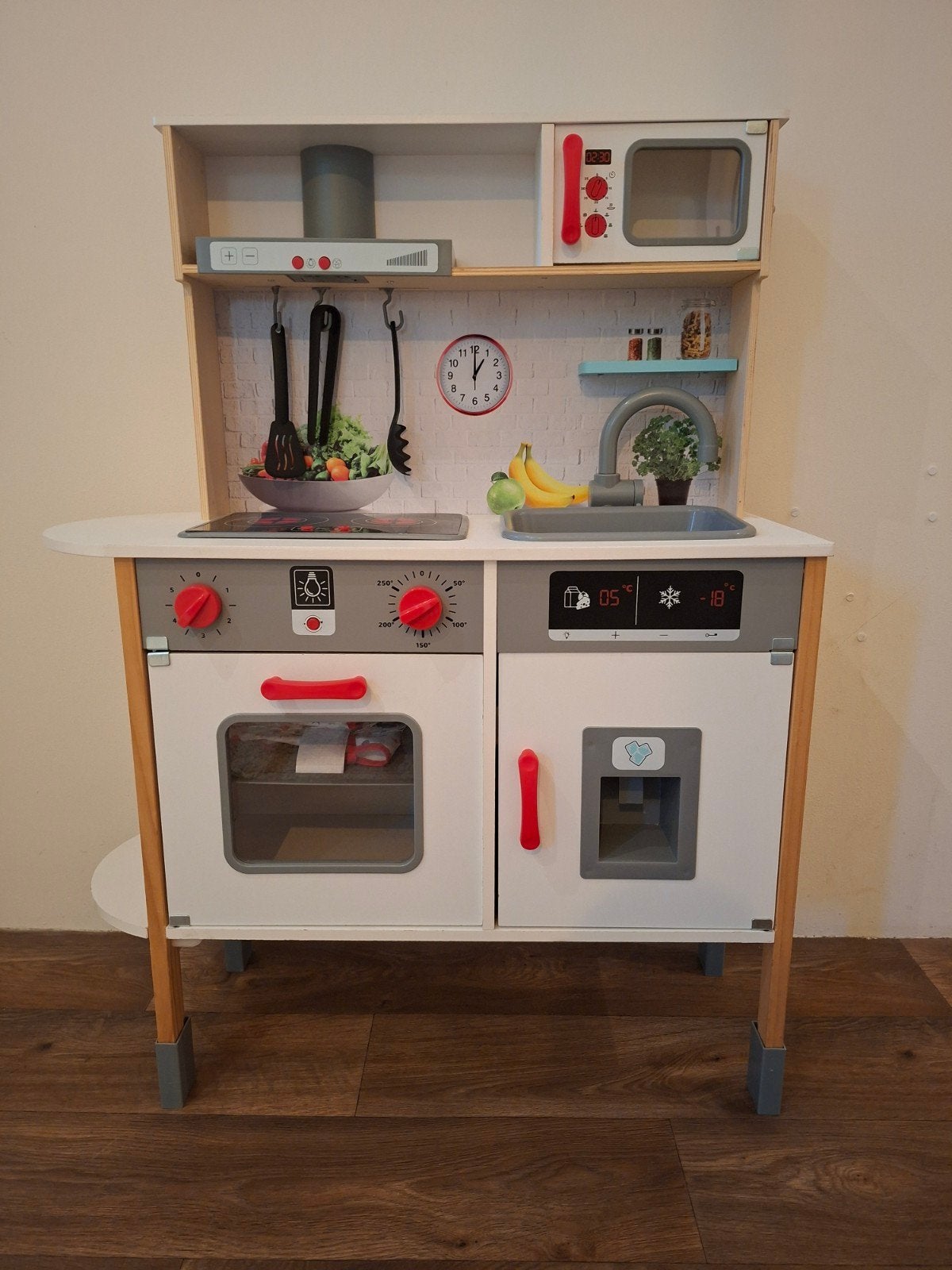 Complete Houten Speelkeuken met Accessoires, Ophalen, Zo goed als nieuw, Hout, Speelkeuken
