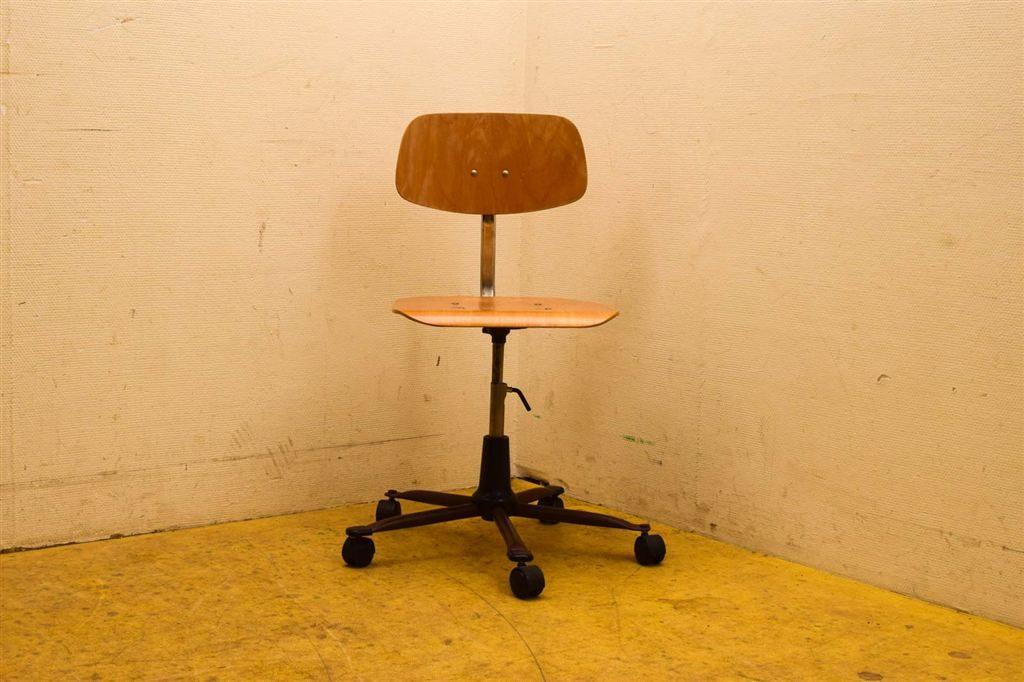 Vintage Bureaustoel 49591, Ophalen of Verzenden, Gebruikt, Zwart