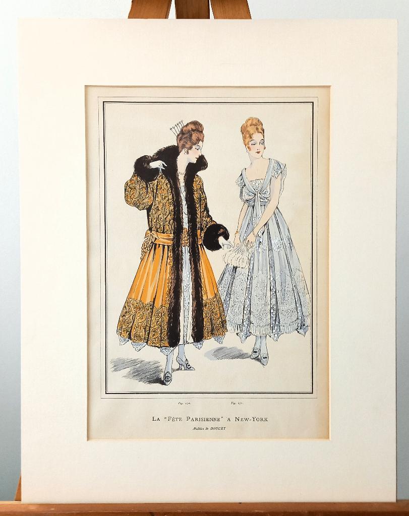 [Mode] La “Fète Parisienne” a New-York. Modeles de Doucet, Ophalen of Verzenden