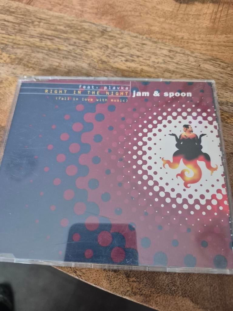 Jam & Spoon feat. Plavka - Right In The Night CD Single, Ophalen of Verzenden, Zo goed als nieuw, Techno of Trance