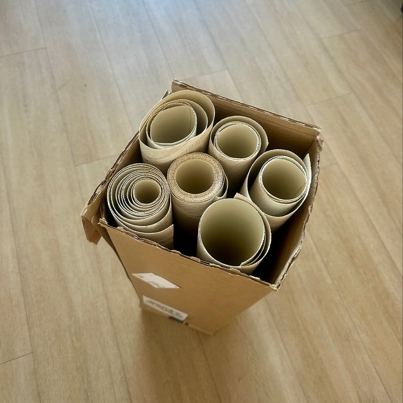 Arte manila spiral behang restpartij, Bladeren, Overige merken, Beige, Modern