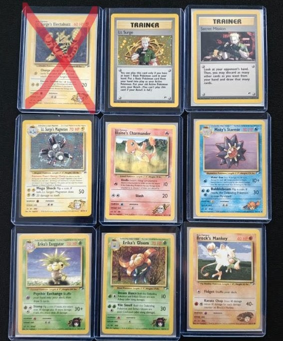 Pokemon Kaarten : Gym Heroes ( Met Holo's ), Ophalen of Verzenden, Nieuw, Meerdere kaarten