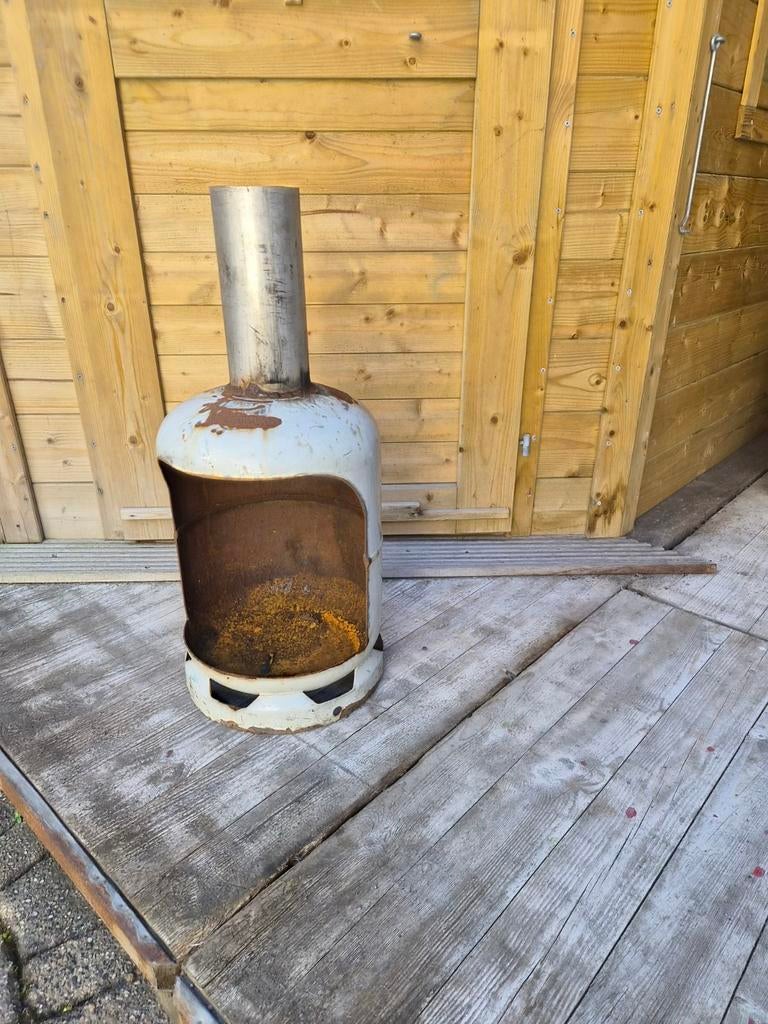 Buiten kachels van gasflessen - 2 verschillende modellen, Huis en Inrichting, Kachels, Ophalen
