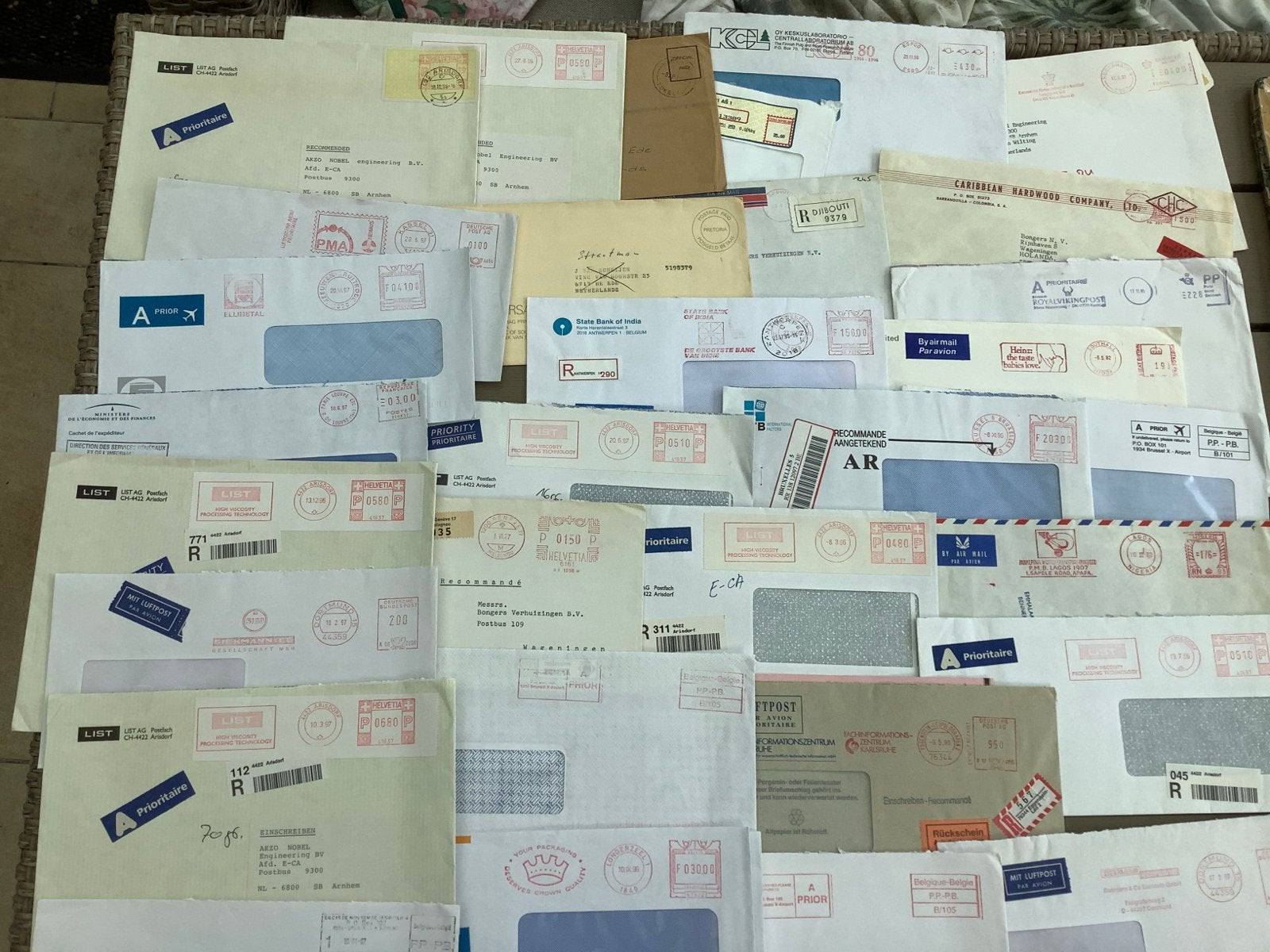 Vnl Europa en andere landen bedrijscorrespondentie, Ophalen of Verzenden, Envelop