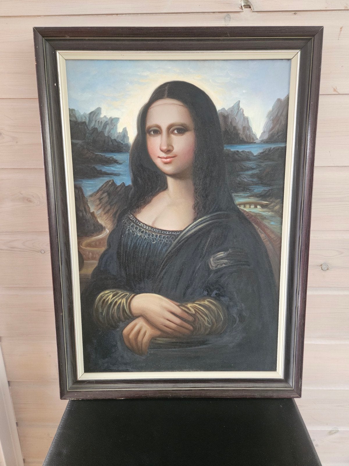 Handgeschilderd olieverfschilderij Mona Lisa, Ophalen of Verzenden