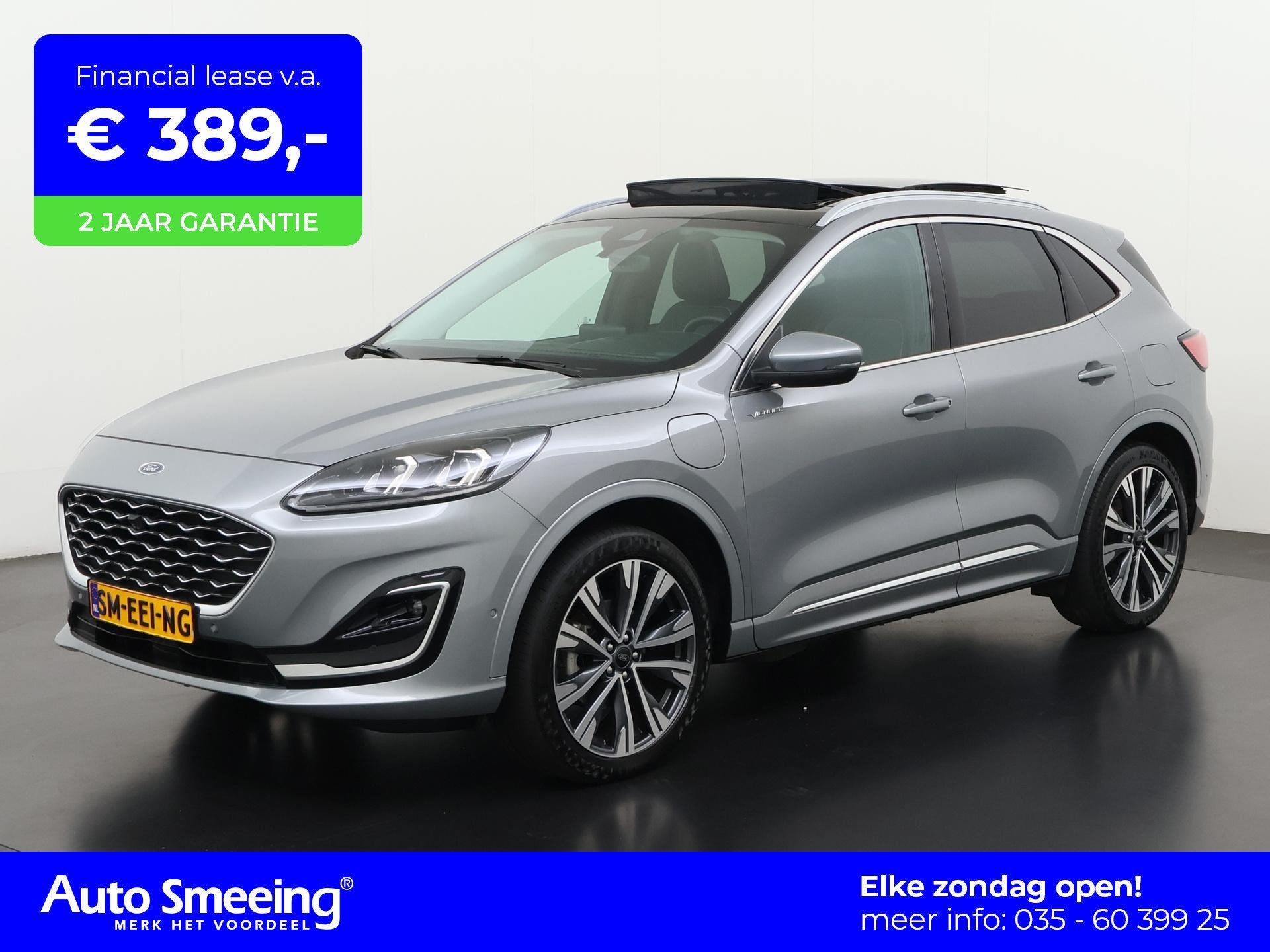 Ford Kuga 2.5 PHEV Vignale | Panoramadak | Trekhaak | Zondag, Auto's, 12 maanden, 14 kWh, Gebruikt, Euro 6