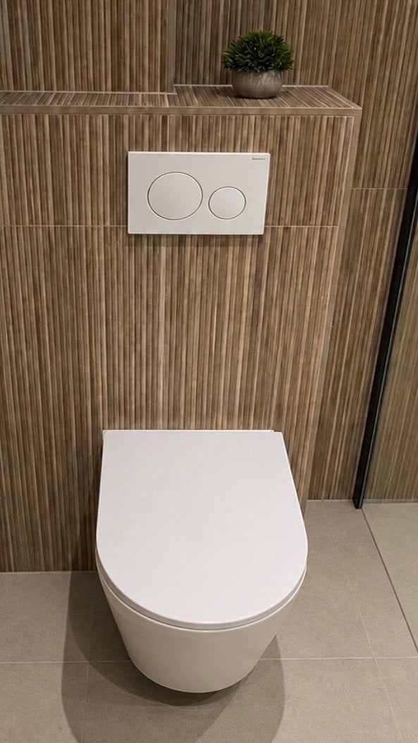 Stijlvol QeramiQ Dely wandcloset - mat wit (wc / toiletpot), Ophalen, Zo goed als nieuw, Toilet