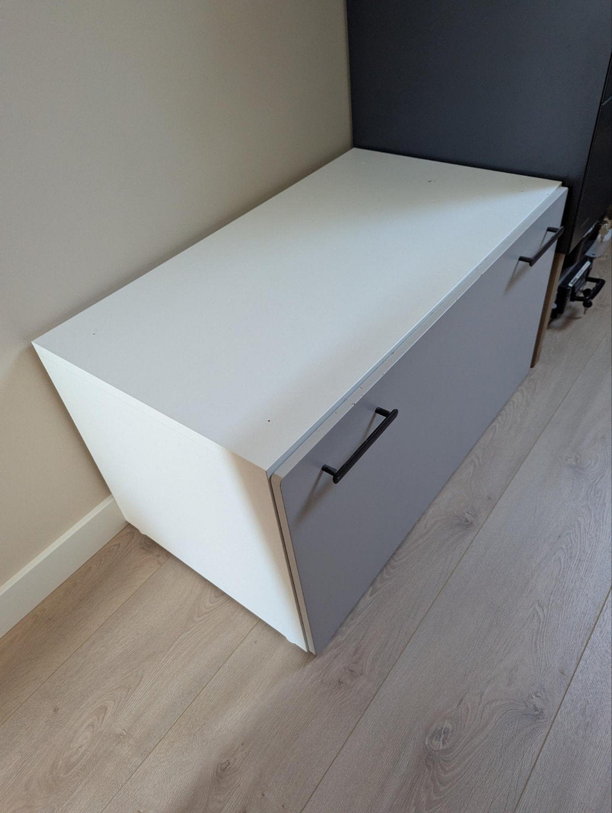 Ikea Smastad speelgoedkist met bank - Grijs, Ophalen, Gebruikt, Kast