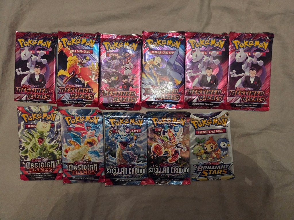 Boosterpacks Destined Rivals Stellar Crown & Obsidian Flames, Ophalen of Verzenden, Nieuw, Booster