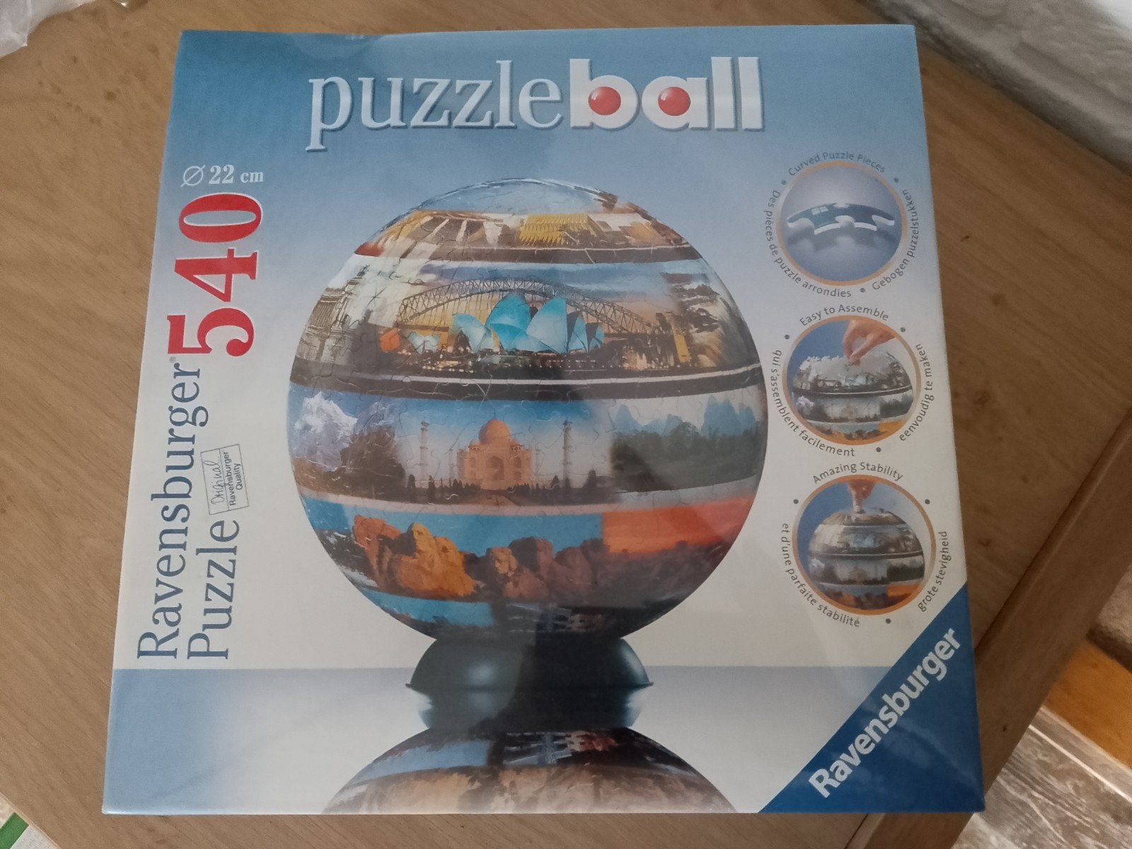 Puzzelball Ravensburger Rond de Wereld nieuw puzzel spel a n, Ophalen, 500 t/m 1500 stukjes, Nieuw