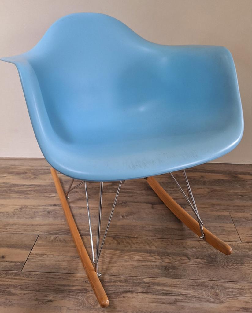 Schommelstoel, Huis en Inrichting, Stoelen, Ophalen, Kunststof, Gebruikt, Blauw