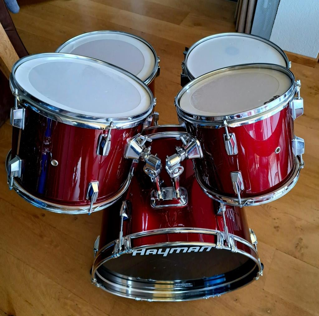 Drumstel te koop Merk Hayman, Muziek en Instrumenten, Ophalen, Gebruikt, Overige merken