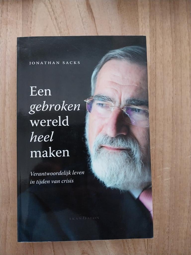 Een gebroken wereld heel maken - Jonathan Sacks, Ophalen of Verzenden, Zo goed als nieuw, Jonathan Sacks, Overige religies
