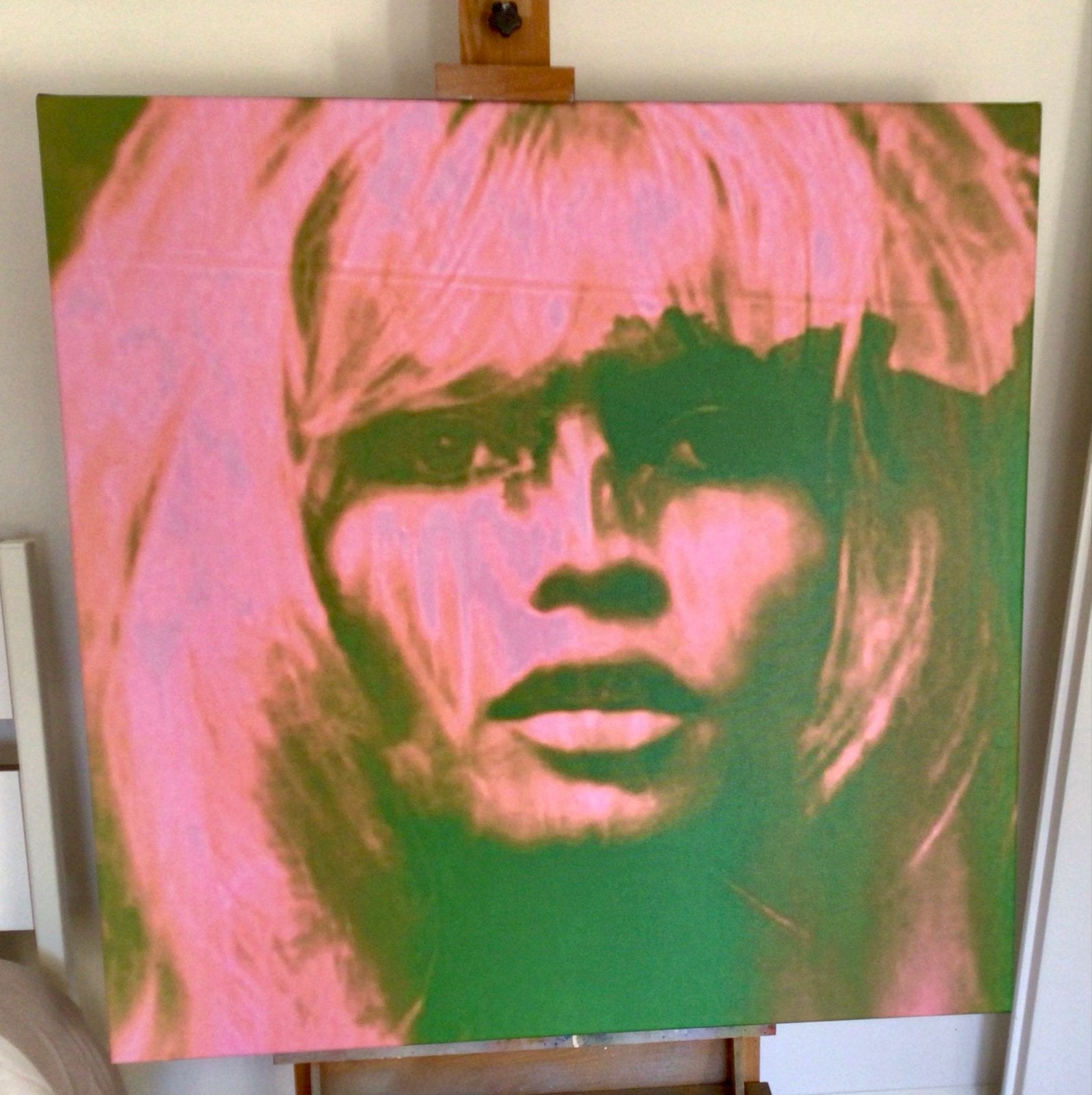 Canvas Brigitte Bardot, Ophangklaar, Ophalen of Verzenden, Overige technieken, Portret